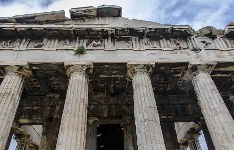 90 - Grecia - Atenas - Antigua Agora - templo El Hefestion